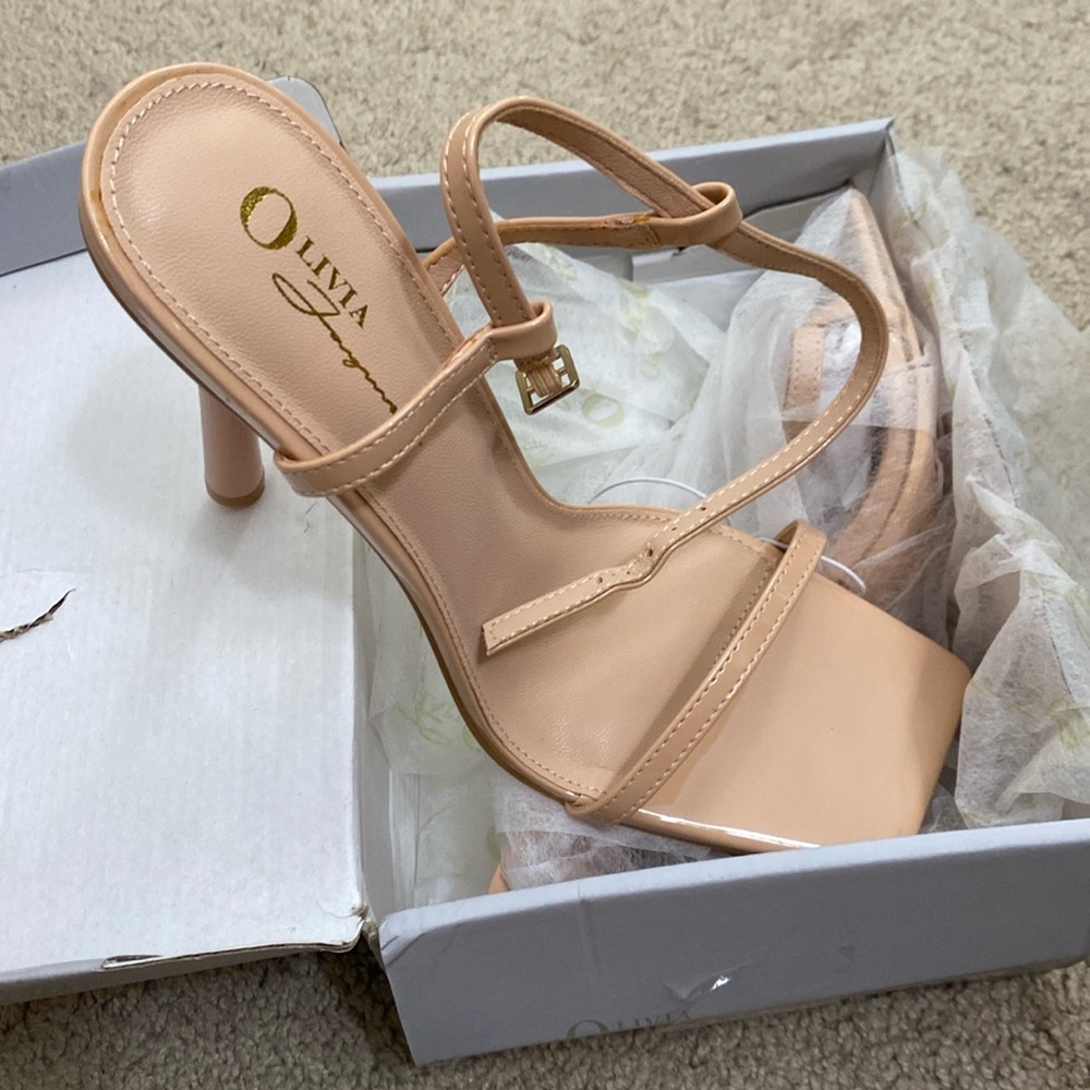 Nude Open Toe heels